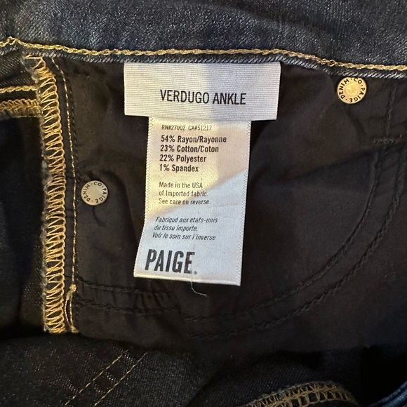 LIKE NEW! Paige Verdugo Ankle Jeans - Picture 6 of 10